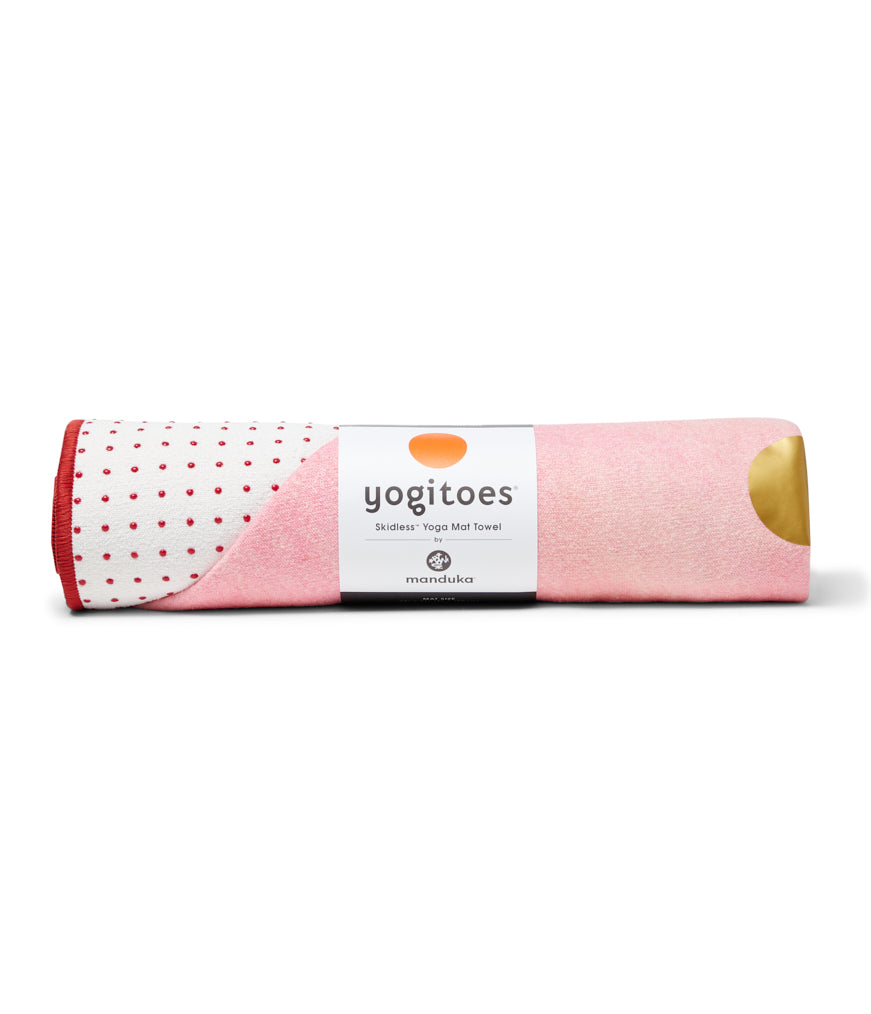 Manduka mat towel yogitoes Ruby Courage