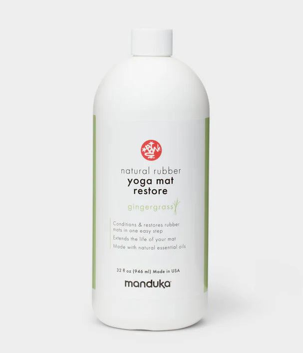 Manduka guminių jogos kilimėlių priežiuros priemonė (946 ml)