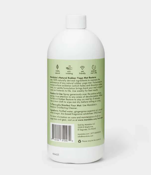 Manduka guminių jogos kilimėlių priežiuros priemonė (946 ml)