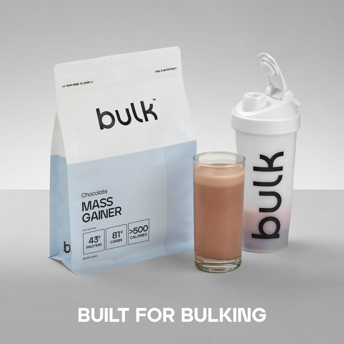 Bulk Mass Gainer 2,5 kg – šokolado skonio