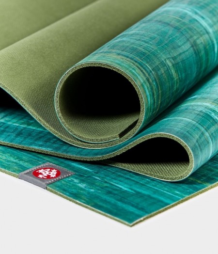 Manduka eKO Lite žalias natūralios gumos jogos kilimėlis Thrive Marbled